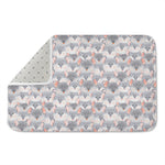 Watercolor Rat Pattern Print Indoor Door Mat