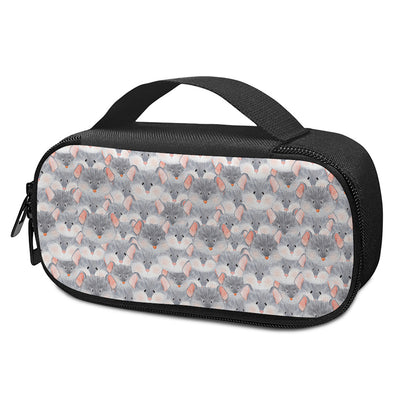 Watercolor Rat Pattern Print Insulin Cooler Travel Case