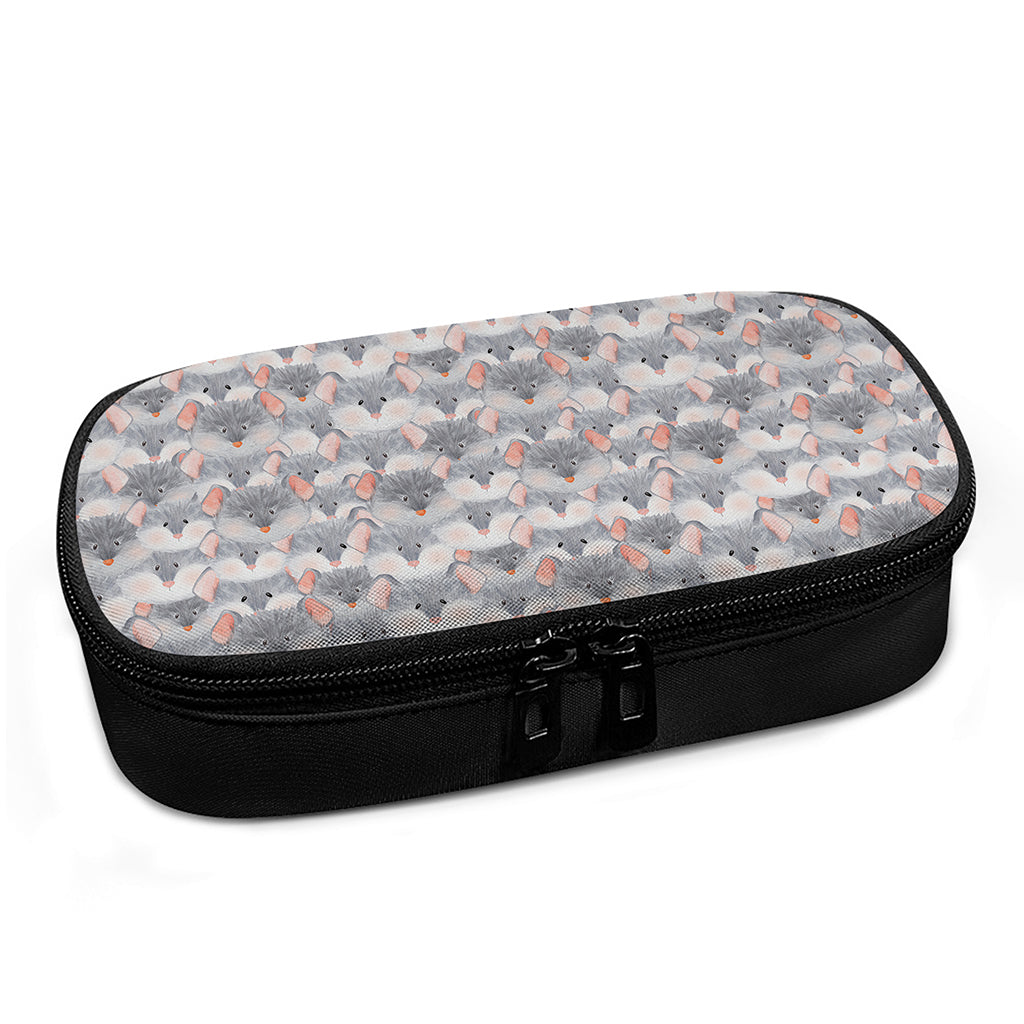 Watercolor Rat Pattern Print Insulin Cooler Travel Case
