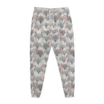 Watercolor Rat Pattern Print Jogger Pants