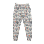 Watercolor Rat Pattern Print Jogger Pants