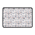 Watercolor Rat Pattern Print Kitchen Mat