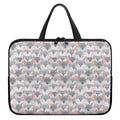 Watercolor Rat Pattern Print Laptop Sleeve With Handle