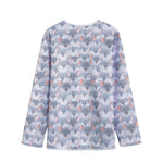 Watercolor Rat Pattern Print Long Sleeve Short Coat