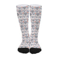 Watercolor Rat Pattern Print Long Socks
