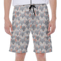 Watercolor Rat Pattern Print Men's Beach Shorts