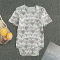 Watercolor Rat Pattern Print Men's Bodysuit