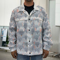Watercolor Rat Pattern Print Men's Shirt Jacket
