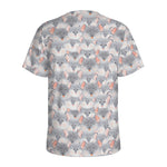 Watercolor Rat Pattern Print Men's Sports T-Shirt
