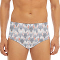 Watercolor Rat Pattern Print Men's Triangle Swim Briefs