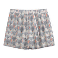 Watercolor Rat Pattern Print Mesh Shorts