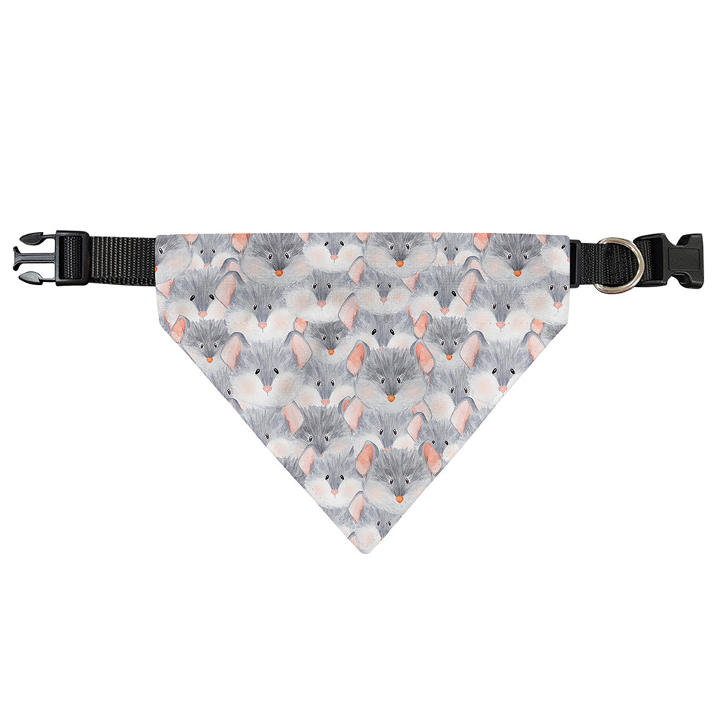 Watercolor Rat Pattern Print Over The Collar Dog Bandana
