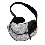 Watercolor Rat Pattern Print Pet Sling Carrier