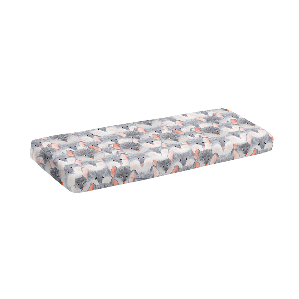 Watercolor Rat Pattern Print Piano Keyboard Cover