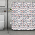 Watercolor Rat Pattern Print Polyester Shower Curtain