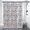 Watercolor Rat Pattern Print Premium Shower Curtain