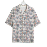 Watercolor Rat Pattern Print Rayon Hawaiian Shirt