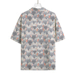 Watercolor Rat Pattern Print Rayon Hawaiian Shirt