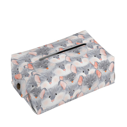 Watercolor Rat Pattern Print Rectangle Tissue Box Cover