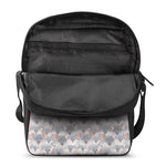 Watercolor Rat Pattern Print Rectangular Crossbody Bag