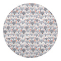 Watercolor Rat Pattern Print Round Blanket