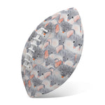 Watercolor Rat Pattern Print Rugby Ball