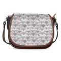 Watercolor Rat Pattern Print Saddle Bag
