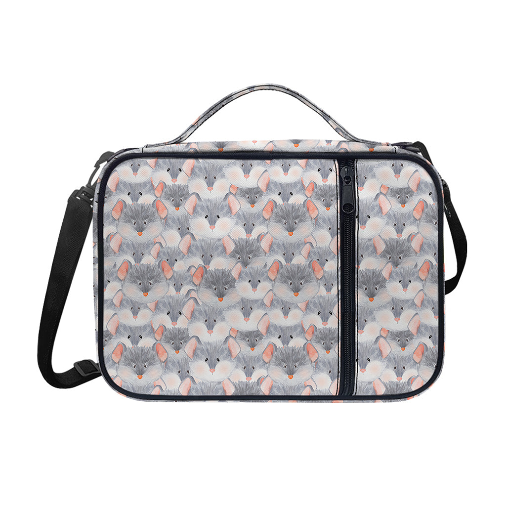 Watercolor Rat Pattern Print Shoulder Strap Bible Bag