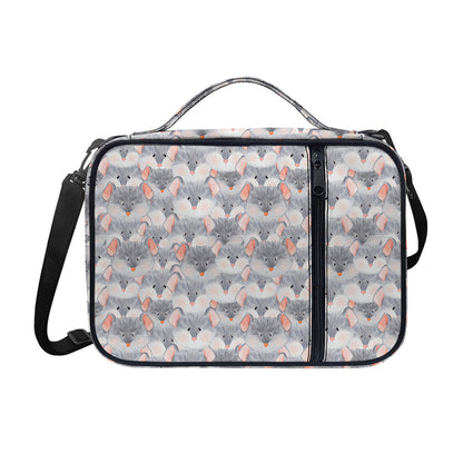 Watercolor Rat Pattern Print Shoulder Strap Bible Bag