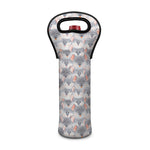 Watercolor Rat Pattern Print Single Neoprene Wine Tote