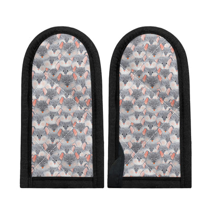 Watercolor Rat Pattern Print Skillet Handle Cover