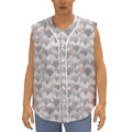 Watercolor Rat Pattern Print Sleeveless Baseball Jersey