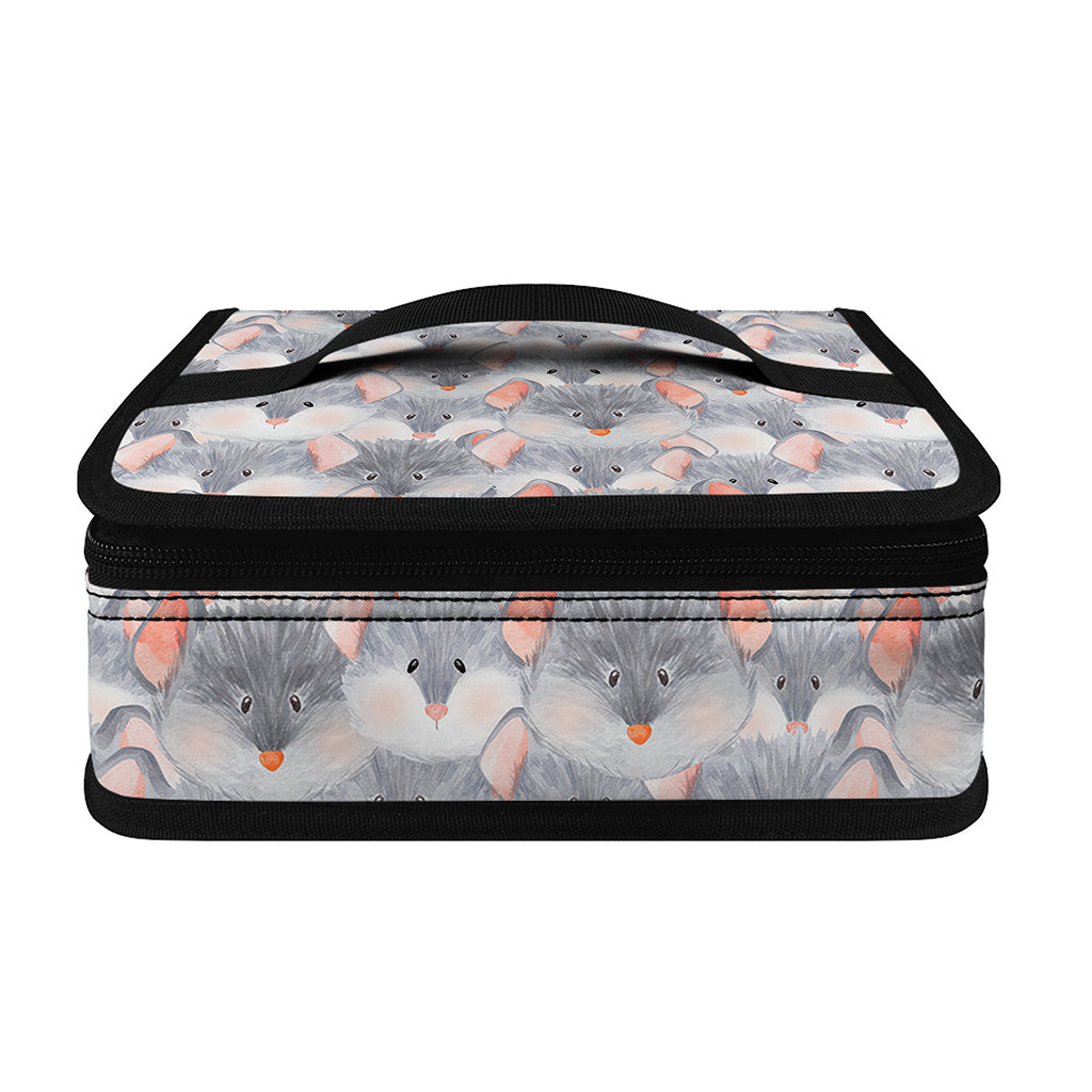 Watercolor Rat Pattern Print Small Lunch Bag