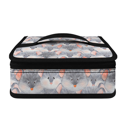 Watercolor Rat Pattern Print Small Lunch Bag