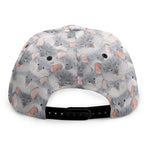 Watercolor Rat Pattern Print Snapback Cap
