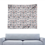 Watercolor Rat Pattern Print Tapestry