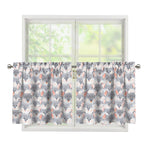 Watercolor Rat Pattern Print Tier Curtains