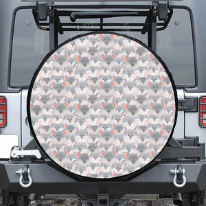 Watercolor Rat Pattern Print Tire Cover