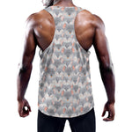 Watercolor Rat Pattern Print Training Tank Top
