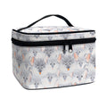 Watercolor Rat Pattern Print Travel Makeup Bag