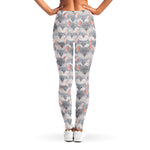 Watercolor Rat Pattern Print Women's Leggings