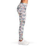 Watercolor Rat Pattern Print Women's Leggings