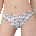 Watercolor Rat Pattern Print Women's Panties
