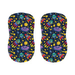Watercolor Rocket Pattern Print Bar Stool Covers