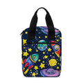 Watercolor Rocket Pattern Print Bible Tote Bag