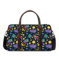 Watercolor Rocket Pattern Print Duffel Bag