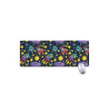 Watercolor Rocket Pattern Print Extended Mouse Pad