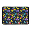 Watercolor Rocket Pattern Print Kitchen Mat