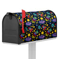 Watercolor Rocket Pattern Print Mailbox Cover