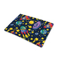 Watercolor Rocket Pattern Print Pet Cooling Mat Cover